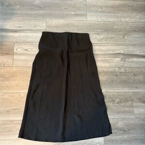 Madewell Black Midi Pencil Skirt for Work